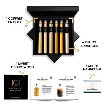 Coffret dégustation rhum arrangé - Le cadeau parfait !