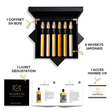 Caractéristique coffret whisky japonais