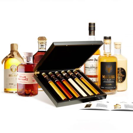 Coffret cadeau de rhum et verres de dégustation