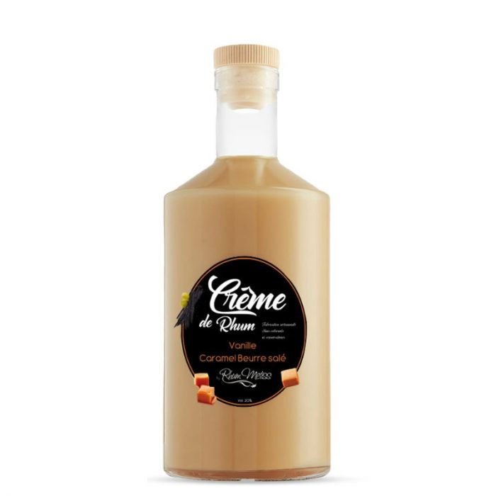 Crème de rhum vanille caramel beurre salé