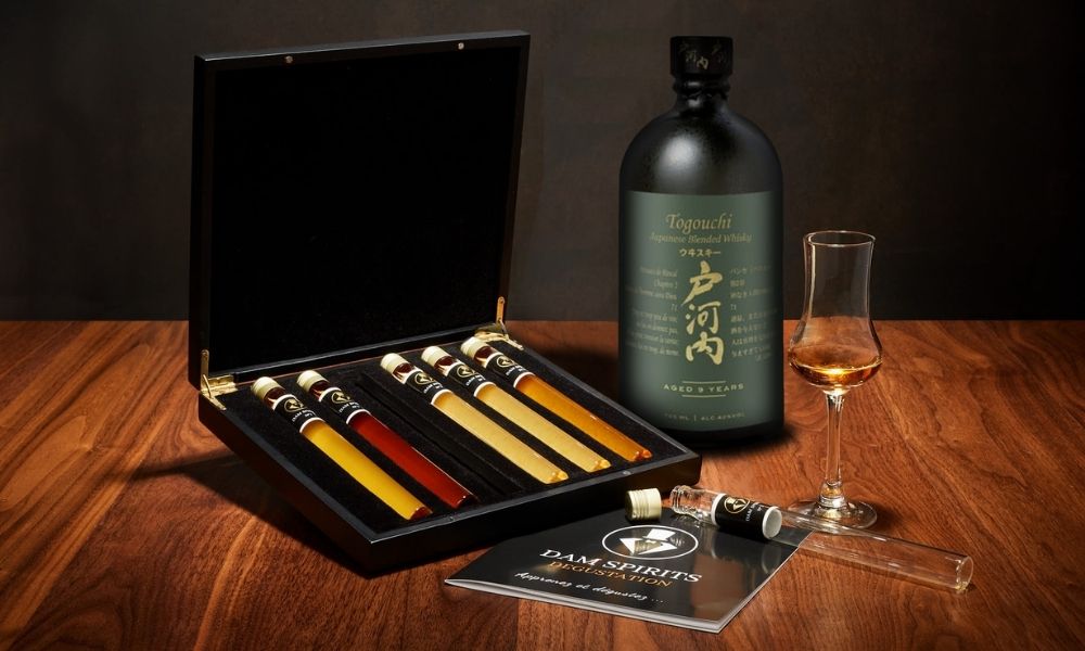 Coffret whisky avec bouteilles