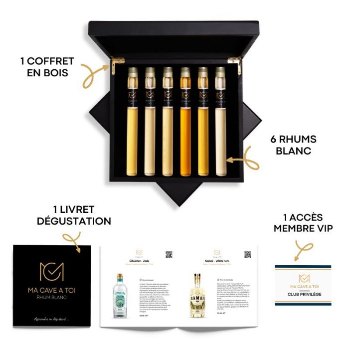 Caractéristique coffret rhum blanc