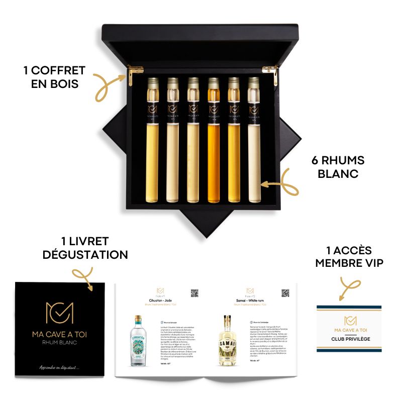 Coffret dégustation rhum blanc