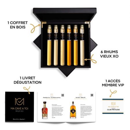 Caractéristiques coffret rhum vieux xo