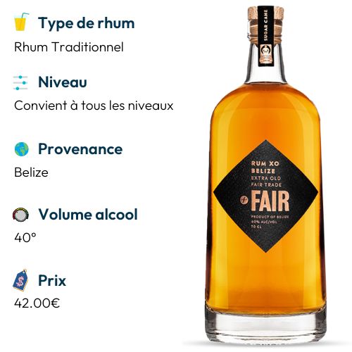 fair xo belize meilleur rhum ambre