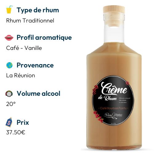 meilleur rhum arrange creme cafe