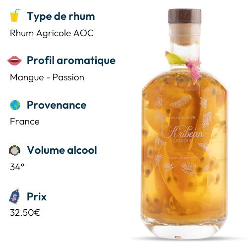 meilleur rhum arrange kribean mangue passion