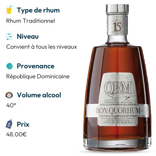 quorhum 15 ans meilleur rhum ambre