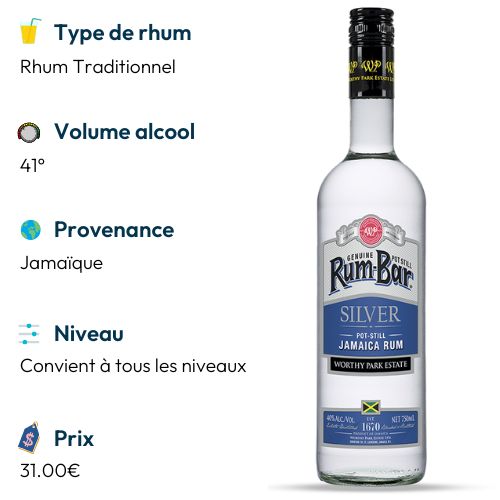 rhum rum bar silver meilleur rhum blanc